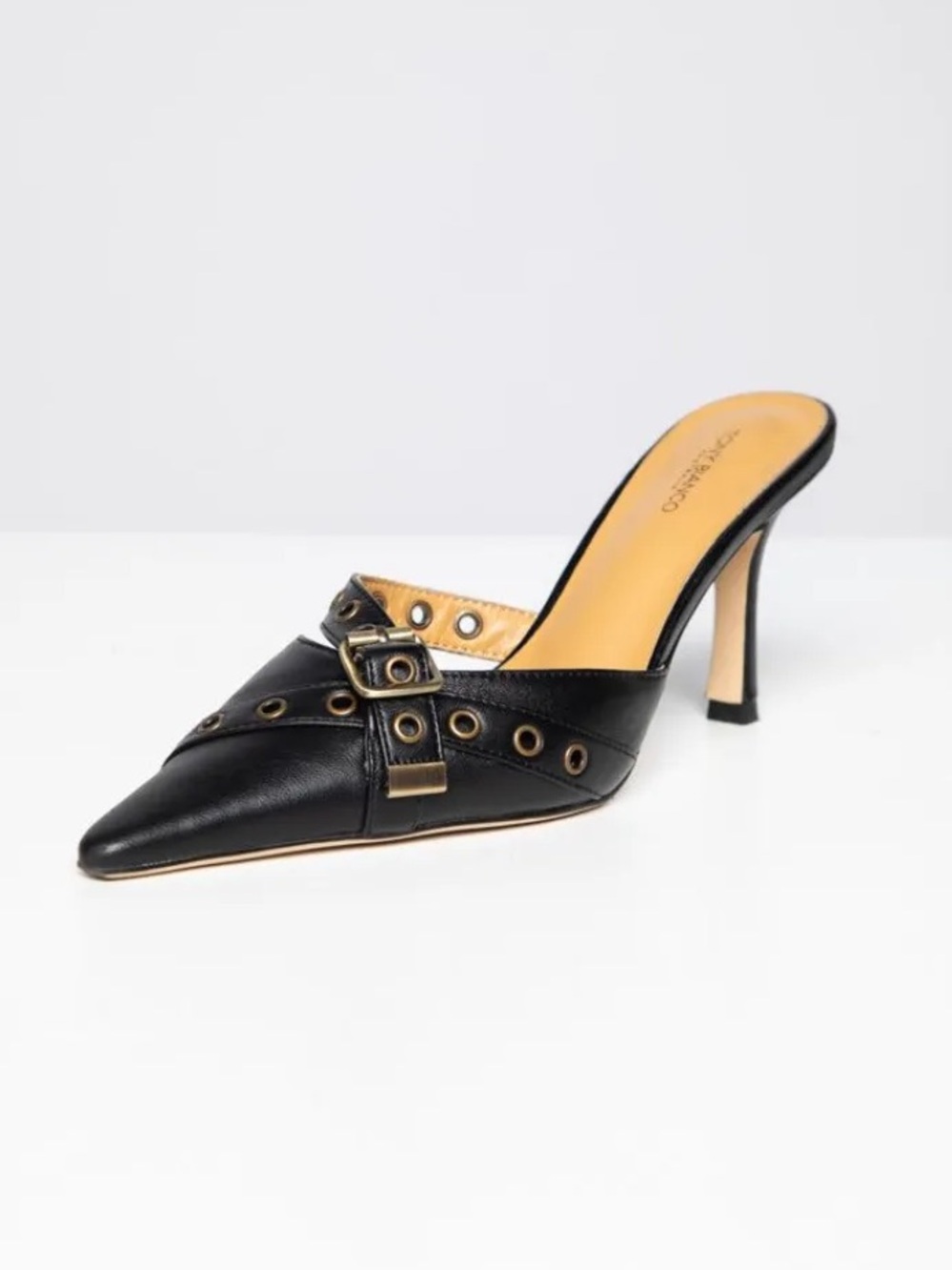 New! Revolve Tony Bianco SAVOIR BLACK NAPPA pumps Mule slip on
Size 7.5